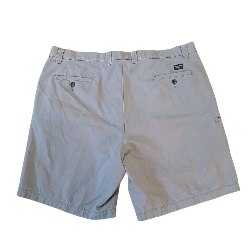 Dockers Wrangler Lot of 2 Pairs Men's Gray Khaki Shorts Sz W42 & 42 Cotton READ - Picture 5 of 16
